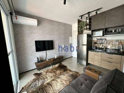 Apartamento com 1 dormitório para alugar, 32 m² por r$ 2,500,00/mês - liberty home studio - sorocaba/sp