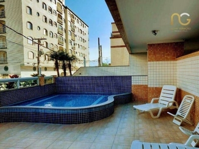 Apartamento com 2 dormitórios à venda, 68 m² por r$ 450.000,00 - caiçara - praia grande/sp