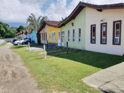 Casa em condomínio fechado com 2 quartos à venda na rua do eixo, 468, maranduba, ubatuba, 50 m2 por r$ 330.000