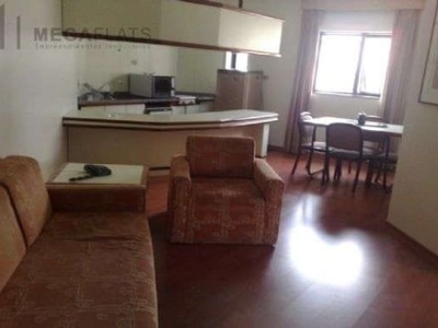 Flat com 1 quarto para alugar na av. brigadeiro luís antônio, 3030, jardins, são paulo, 48 m2 por r$ 2.250