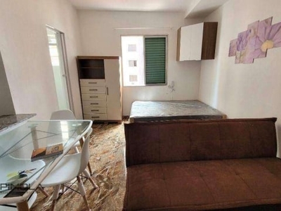 Kitnet com 1 dormitório à venda, 32 m² por r$ 165.000,00 - vila guilhermina - praia grande/sp