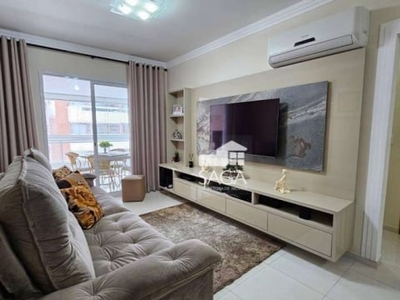 Mobiliado! apartamento com 3 dormitórios à venda, 103 m² por r$ 750.000 - vila guilhermina - praia grande/sp