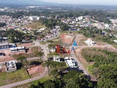 Terreno à venda, 266 m² por r$ 267.800,00 - campo do funco - quatro barras/pr