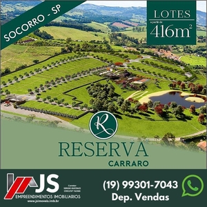 Terreno em , Socorro/SP de 416m² à venda por R$ 218.000,00