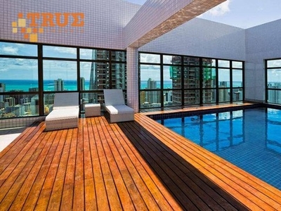 Apartamento com 2 dormitórios para alugar, 52 m² por R$ 3.700,02/mês - Boa Viagem - Recife