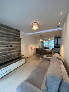 Apartamento com 3 dormitórios para alugar, 85 m² por R$ 4.367/mês - Itapuã - Vila Velha/ES
