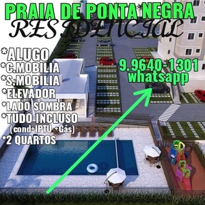Apartamento em Ponta Negra, Natal/RN de 44m² 2 quartos para locação R$ 1.300,00/mes