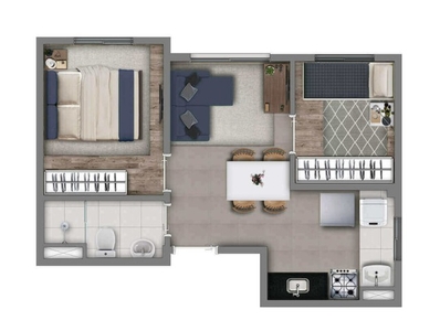 Apartamento MCMV na Mooca com 1 e 2 dorms. Opção com vaga e terraço