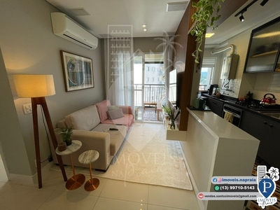 Apartamento para venda possui 63 m² com 2 quartos em Marapé - Santos - SP