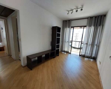 Apartamento Semi Mobiliado com 58 m2 com 2 dormitorios, varanda e lazer