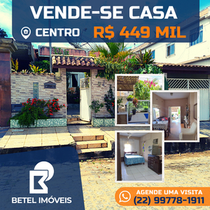 Casa em Centro, São Francisco De Itabapoana/RJ de 180m² 3 quartos à venda por R$ 448.000,00