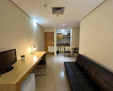 Flat com 1 dormitório para alugar, 44 m² por R$ 3.131,00/mês - Centro - Santo André/SP