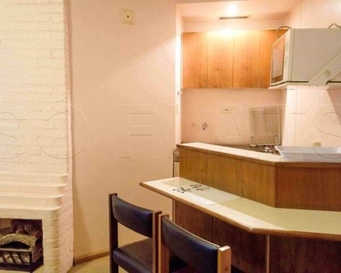 Flat do lado da Avenida Paulista com 1x dormitório com sala avarandada super aprazível sem