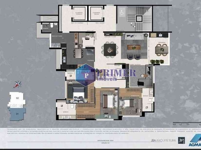 Apartamento com 4 quartos à venda no bairro Serra, 150m²