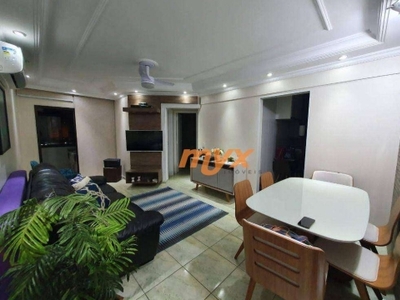 Apartamento com 2 dormitórios à venda, 67 m² por r$ 420.000,00 - itararé - são vicente/sp