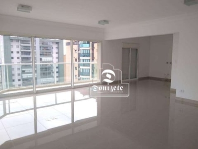 Apartamento com 3 dormitórios para alugar, 175 m² por r$ 8.261,63/mês - jardim - santo andré/sp