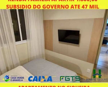 Apartamento para venda possui 45 metros quadrados com 2 quartos em Siqueira - Fortaleza