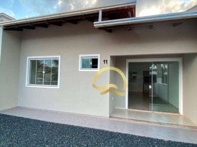 Casa com 2 dormitórios para alugar, 70 m² por r$ 1.800/mês - nossa senhora da paz - balneário piçarras/sc