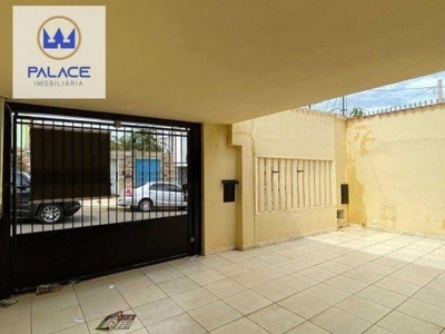 Casa com 3 dormitórios para alugar, 180 m² por r$ 2.200/mês - vila independência - piracicaba/sp