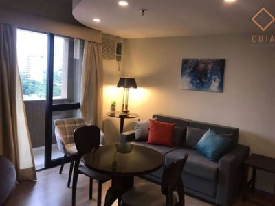 Flat de 33 m², com 1 dormitório, 1 banheiro, 1 vaga, r$ 390.000,00