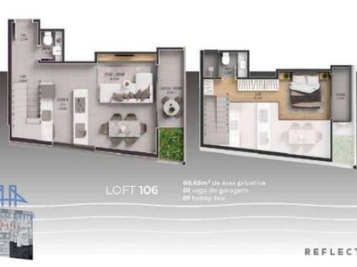 Loft com 1 dormitório à venda, 70 m² por r$ 643.010,52 - joão paulo - florianópolis/sc