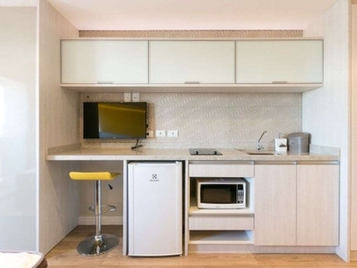 Apartamento studio para locação, 30 m² por r$ 2.255/mês - rebouças - curitiba/pr