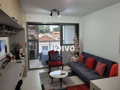 Studio com 1 quarto para alugar, 32 m² por r$ 2.900/mês - mirandópolis