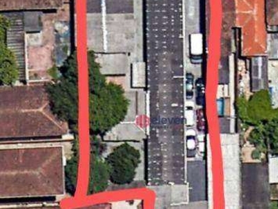 Terreno à venda, 1100 m² por r$ 3.750.000,00 - vila mathias - santos/sp
