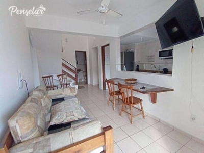 Ubatuba : cobertura duplex a venda com 3 dormitórios suite 1 vaga - mobiliada e decorada - próxima a praia