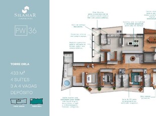 Apartamento em Gonzaga, Santos/SP de 433m² 4 quartos à venda por R$ 8.029.000,00