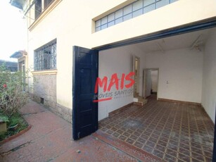 Sobrado em Embaré, Santos/SP de 220m² 3 quartos para locação R$ 5.000,00/mes