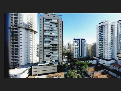 Ampla cobertura triplex para locação na Aparecida em Santos!