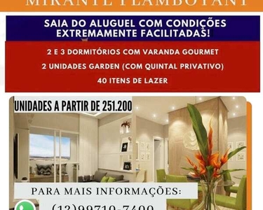 Aia do Aluguel - Lançamento: Mirante Flamboyant- 2 ou 3 dormitórios C/ Varanda Gourmet!