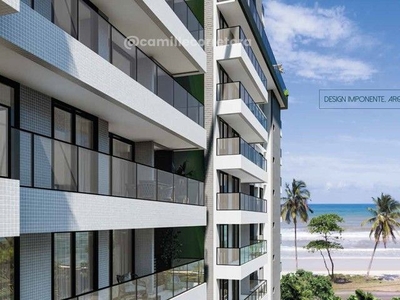 Apartamento 02 quartos em condomínio de frente para a Praia de Ilhéus/BA