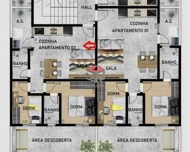 Apartamento à venda, 2 quartos, 1 vaga, Alvorada - Santo André/SP