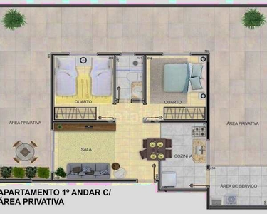 Apartamento à venda, 2 quartos, 1 vaga, Betania - Contagem/MG