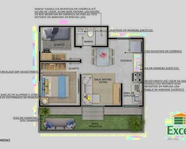 Apartamento com 2 dormitórios à venda, 36 m² por R$ 265.000 - Vila Palmares - Santo André