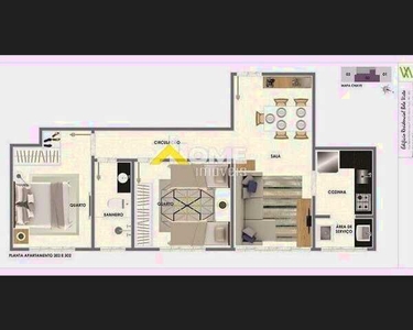 Apartamento com 2 dormitórios à venda, 51 m² por R$ 268.000,00 - Tirol (Barreiro) - Belo H