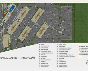 Apartamento na Planta para Venda em Jundiaí, Engordadouro, 2 dormitórios, 1 banheiro, 1 va