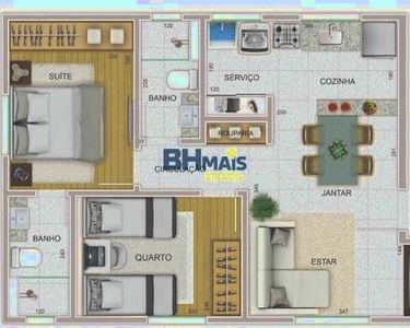 Apartamento Novo com 02 quartos no Bairro Ouro Preto BH
