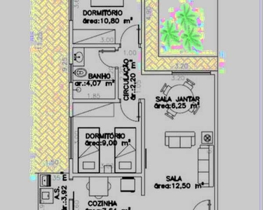 Casa com 02 ou 03 dormitórios em construção