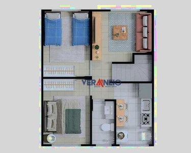 Casa com 2 dormitórios à venda, 44 m² por R$ 263.000,00 - Aviação - Praia Grande/SP