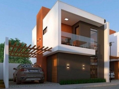Casa na Barra Nova em condomínio com 106m2 e 3/4 sendo 01 suíte com varanda