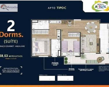 Lançamentos de Apartamentos com 2 dormitórios à venda, 58 m² por R$ 261.000 - Granja Viana