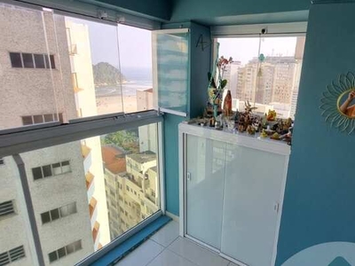 Apartamento 1 dormitório, 48 M2, Varanda Gourmet com vista mar, Vaga de garagem no José Me