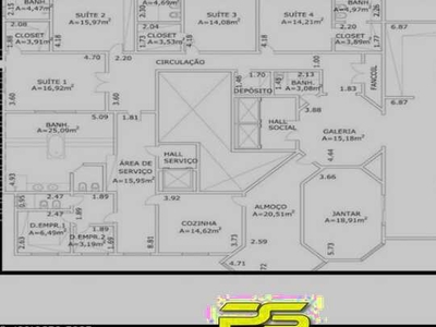 APARTAMENTO COM 4 DORMITÓRIOS À VENDA, 394 M² POR R$ 8.500.000,00 - JARDINS - SÃO PAULO/SP