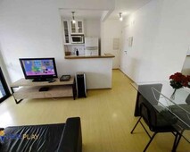 Apartamento 1 dormitório Mobiliado 40 m² com lazer completo na Vila Nova Conceição - São