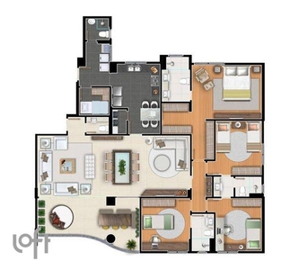 Apartamento à venda em Luxemburgo com 177 m², 4 quartos, 2 suítes, 6 vagas