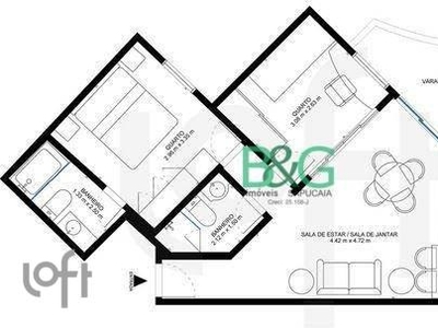 Apartamento à venda em Aclimação com 57 m², 2 quartos, 1 suíte, 1 vaga