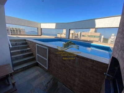 Guarujá praia das astúrias cobertura penthouse 3 dormitórios 232 mts. 2 vagas piscina e churrasqueira privativa